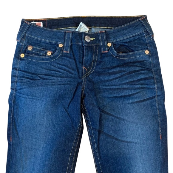 True Religion vintage stretch jeans with whisking details. Size 29 - Picture 3 of 7